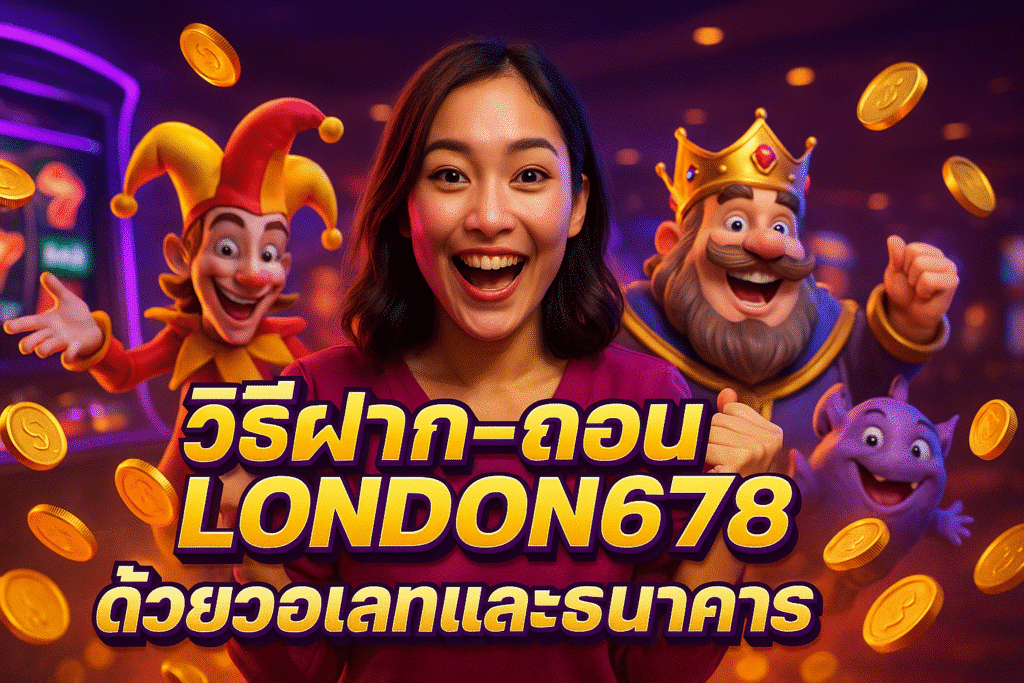 วิธีฝาก-ถอน LONDON678 ด้วยวอเลทและธนาคาร
